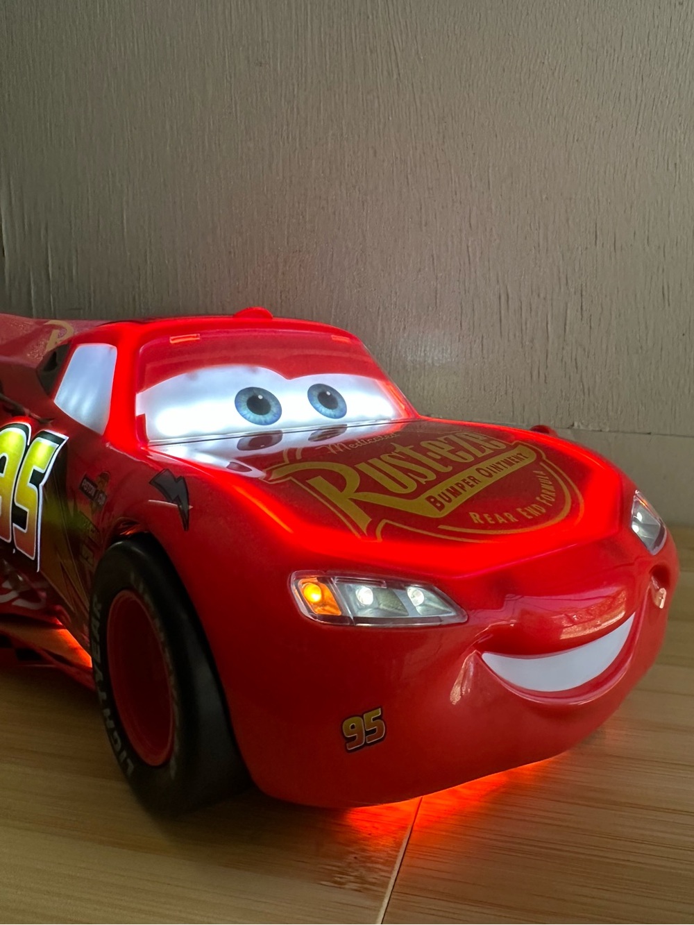 Disney Parks Cars 20th Anniversary Lightning McQueen Popcorn Bucket Light Up New